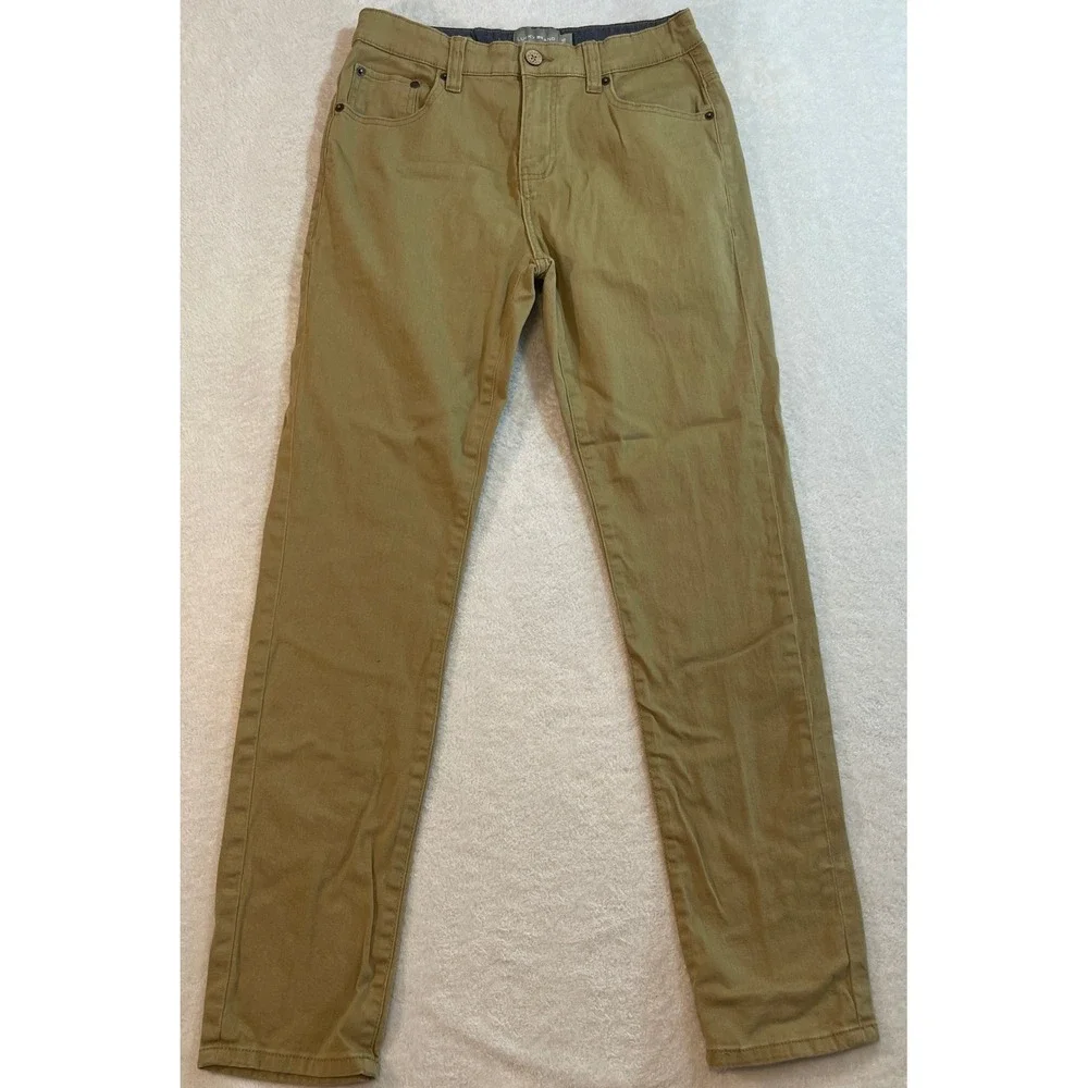 Lucky Brand Boys Authentic Skinny Stretch Khaki Tan Pants Size 16